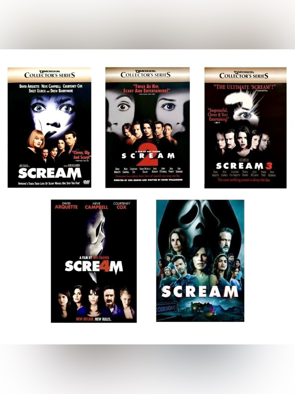 Scream: Anthology - 1-5 Movie Collection (DVD, 2022)